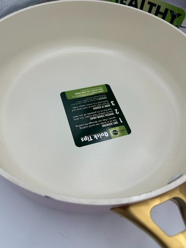 Greenpan Padova Reserve Cookware Partial 5 Piece Set, Blush PINK, 3 pans 2 lids - Picture 2 of 6