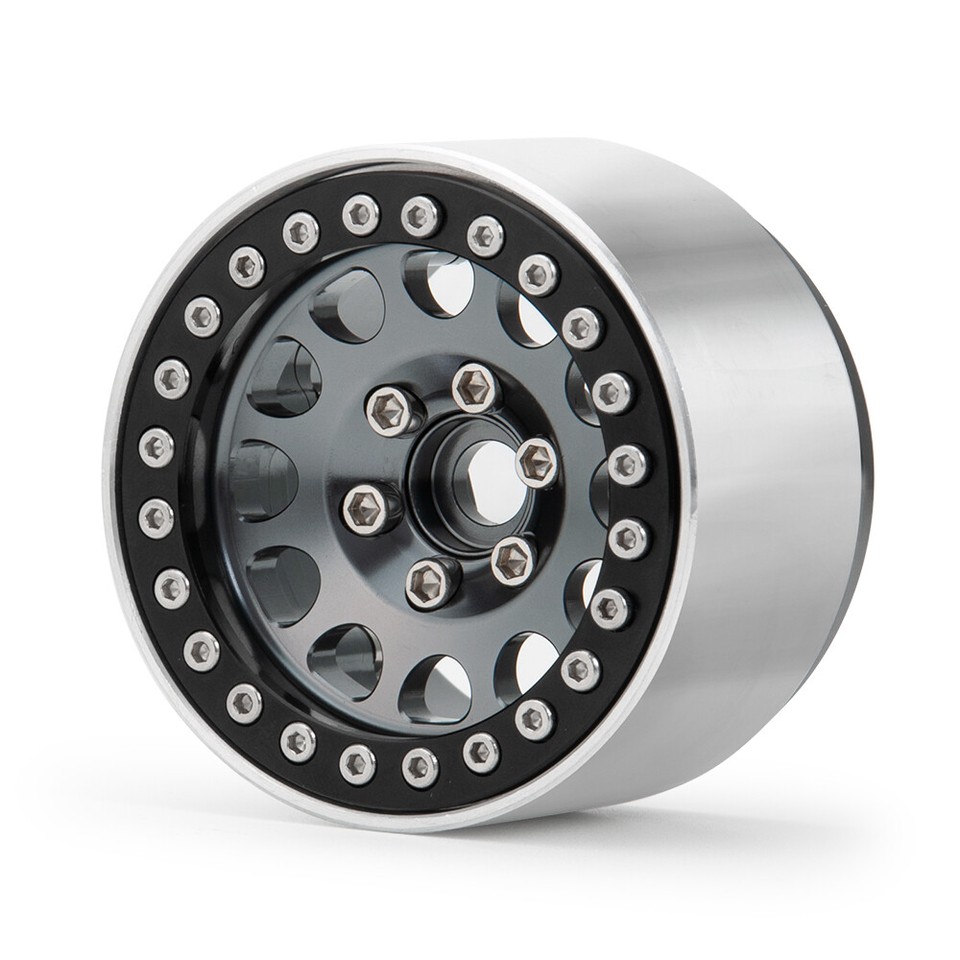 Jantes Beadlock Métalliques 1.9 Pour RC 1/10 - Compatible Axial SCX10, TRX4, CC01, D90 - Lot De 1, 2, 4 Ou 5