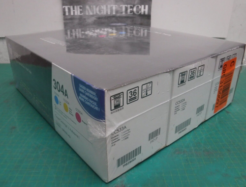 New Genuine HP Tri-Pack Toner Cartridge 304A CC531A C/ CC533A M/ CC532A Y - Picture 5 of 17