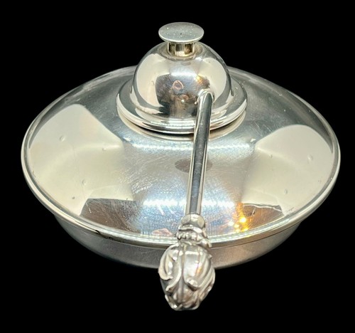 Vintage Pair Silver Plate Alcohol Burner Chafing Dish Warmer Adjustable Wicks - Picture 8 of 11