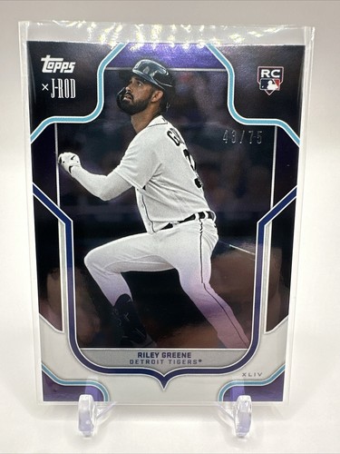 2023 Topps x J-Rod Riley Greene RC Purple Foil 43/75
