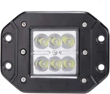 FARO LAMPADA SUPPLEMENTARE PROFONDITA' AUTO FUORISTRADA 12V 6 LED 18W IP68