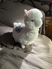 Anime Style Stuffed Animal White Cute Llama Christmas Plush