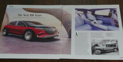 MERCEDES-MAYBACH ALL ELECTRIC CONCEPT CAR ARTICLE-THE NEXT 100 YEARS -EV