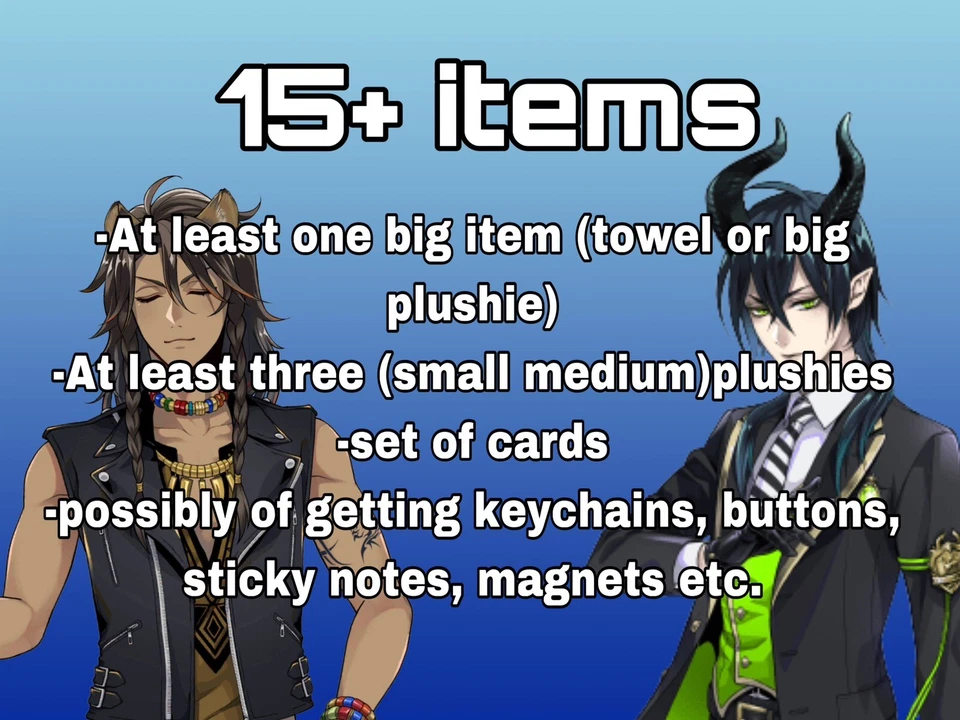 Twisted Wonderland Mystery Plush And Other Items (Swipe For Details- - Image 2 of 3