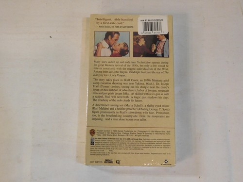 The Hanging Tree (VHS 1993) Gary Cooper Maria Schell Karl Malden 1959 Western - Picture 6 of 6