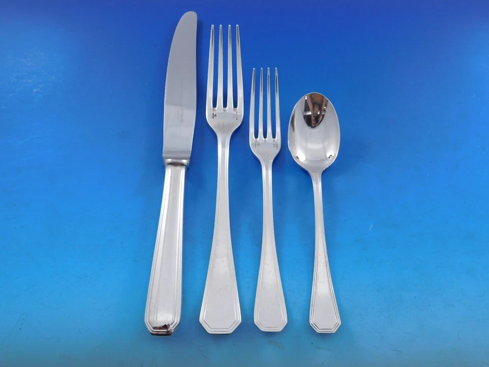 Servicio de cubiertos America by Christofle plateados para 12 juego 60 piezas cena Foto 3 de 4
