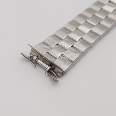 NEW SEIKO PANDA 6138-8020 FOLDED STAINLESS STEEL BAND BRACELET