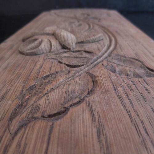 Escultura Grabado Sobre Madera Hecho a Mano Vintage Arte Nuevo Deco PN Francia - Imagen 6 de 12