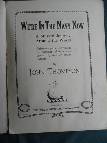 1929 We're in the Navy Now & Let's Join the Army libros de música para piano de Willis Cincin - Imagen 8 de 11