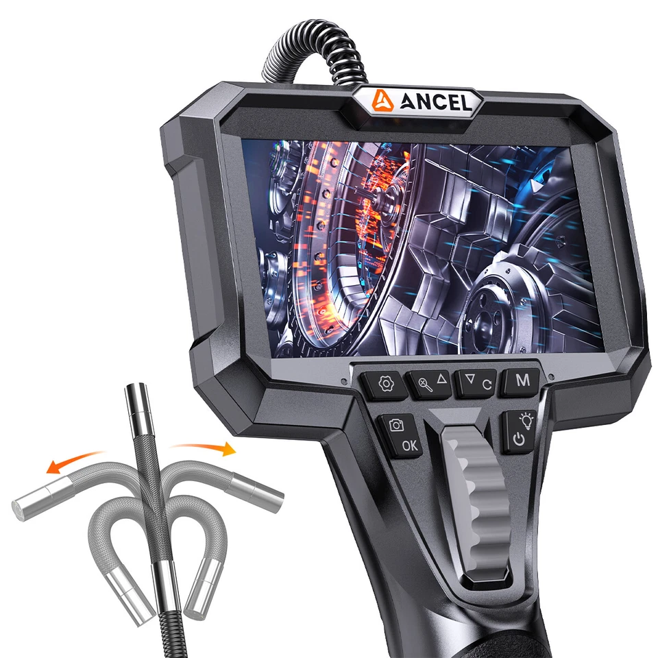 ANCEL AN301 6 LED 210° Inspektion Endoskop 2-Wege-Gelenk- Boreskop-Kamera IP67 - Bild 2 von 4
