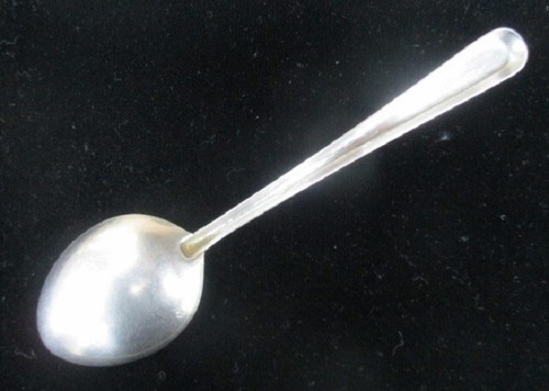 1950’s Advertising SAPOTEX GENUINE SOAP POWDER 7" Aluminum Tablespoon - Picture 3 of 3
