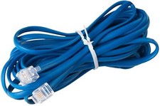 15FT Telephone Cord for Landline Phones Blue RJ11 Wall Jack Superb Sound