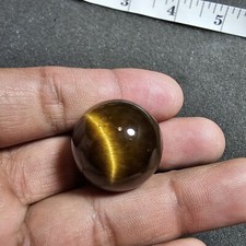 Large Tiger's Eye Sphere Ball Orb Marble 25mm 