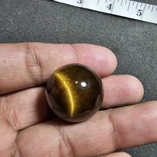 Large Tiger's Eye Sphere Ball Orb Marble 25mm 