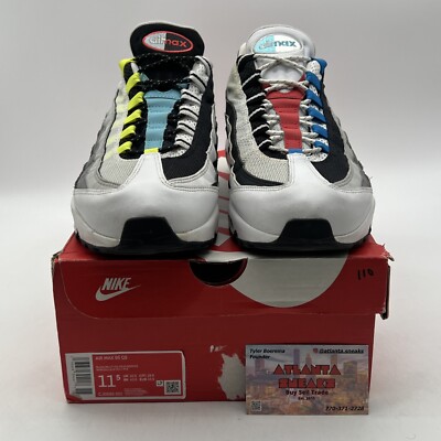 Size 11.5 - Nike Air Max 95 QS Greedy 2.0 Grey White Leather