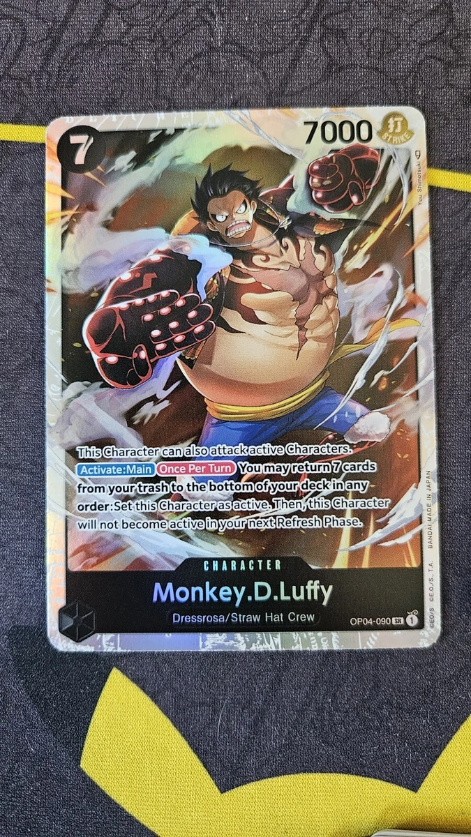 ONE PIECE CARD GAME OP04-090 SR Monkey D Luffy