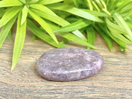 Lepidolite Palm Stone Lepidolite Soap Stone Specimen Wicca Reiki Chakra Crystal - Picture 8 of 12