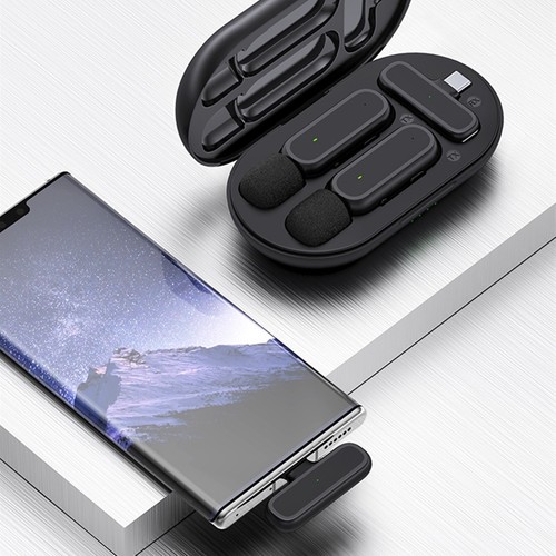 Wireless Lavalier Microphone Audio Video Recording Type C For Android Phones - Photo 6/19