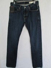 NWT Men's DEUS EX MACHINA 'Isola' Japanese Selvedge Denim 32 x 32 Button Fly USA