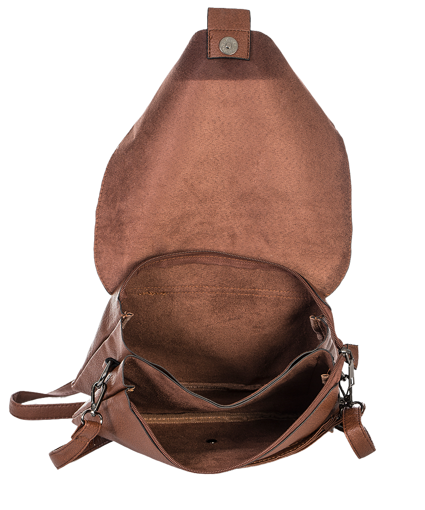 Urban Expressions Women's Martell Vegan Leather Tote Bag In Brown