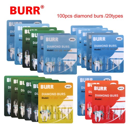 100pcs Burs Dental fresas de diamante For turbina High speed handpiece FG 1.6mm - Imagen 23 de 24
