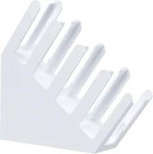 Acrylic Cup and Lid Holder, 4 Compartment, Slanted Hot or Cold Disposable Coffee