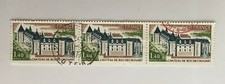 Timbres France 1974 YT 1809 oblitérés se tenant deux oblitérations rouge + noire