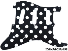 * NEW Stratocaster PICKGUARD for Fender Vintage Strat 8 Hole Polka Dots Print