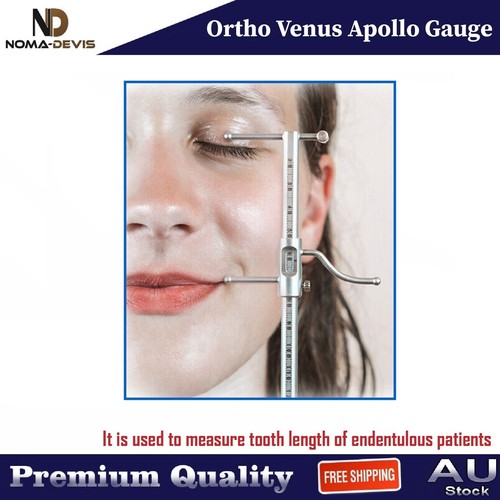 Venus Apollo Measuring Ortho Edentulous Patients Gauge 20/100 VDO Implant Ruler - Bild 4 von 5