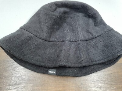VAR-ZAR Fleece Black Bucket Hat Cap One Size Wide Brim Fuzzy