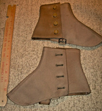 Antique Women's Spats for Boot/Shoe Made in England