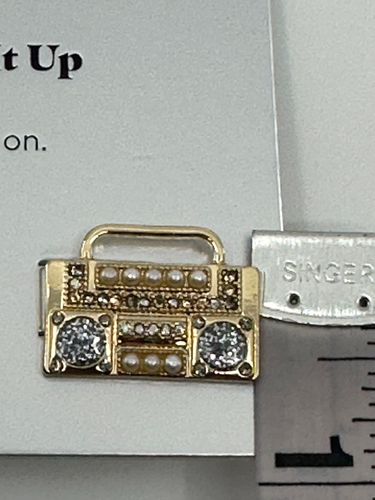 Sugarfix by Baublebar Ohrringe Ghettoblaster Party "Turn it Up" Strass goldfarben - Bild 7 von 7