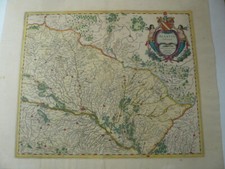 Alsatia inferior, anno 1650, Karte, Janssonius J. Coppermap, ORIGINAL-ALTKOL.