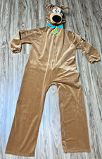 Rubies Scooby-Doo Costume OSFM Hooded Plush Jumpsuit w/Tail Halloween Cosplay