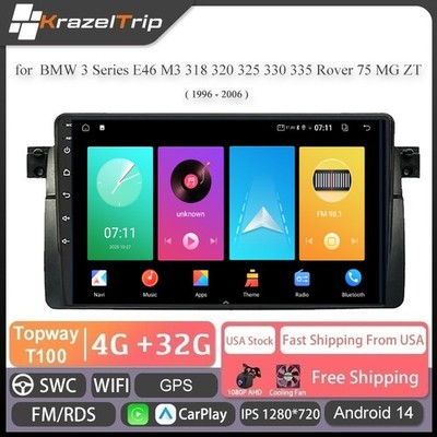 Car Radio for BMW 3 Series E46 M3 318 320 325 330 335 1996 - 2006 Media Receiver