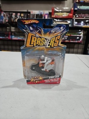 2008 Hot Wheels CRASHERS STREET SKID Motorcycle T-Hunt Low Production Symbol NIP
