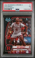 2024 BOWMAN CHROME UNIVERSITY BLACK WAVE #1 ACE BAILEY PSA 5