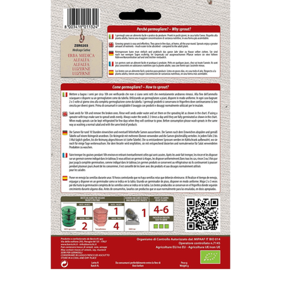 Semi Di Erba Medica Bio GEO ZER0203 - Per Germogli, Ricchi Di Vitamine E Minerali | Marrone