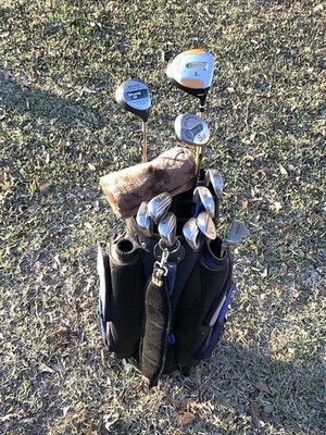 John Daily Gold Golf Iron Set Men's Right-Handed & Bag 2 Drivers Sand wedge