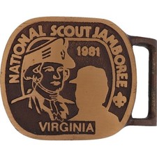 New Max Silber Bsa Boy Scout Jamboree 10th Bsa National NOS Vintage Belt Buckle
