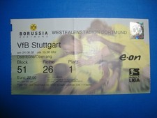02/03 Ticket BVB Dortmund VFB Stuttgart Eintrittskarte Bundesliga Sammler