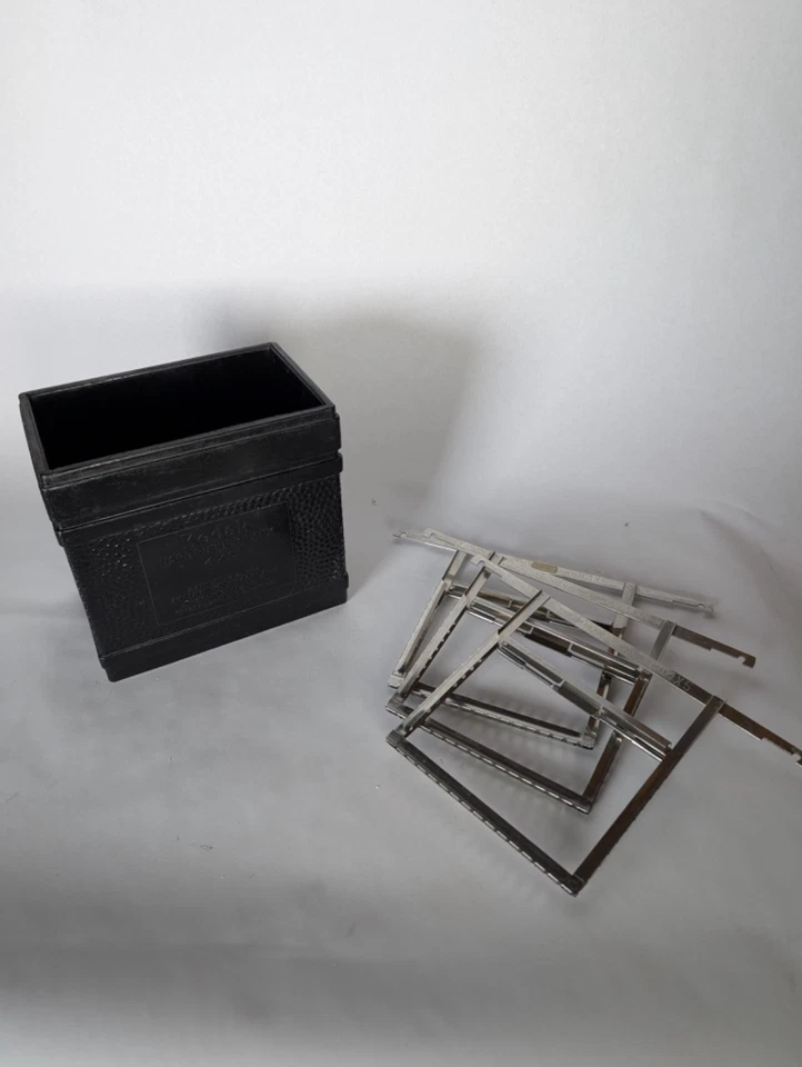 Tanque de desarrollo de goma dura Kodak 4x5, 3 perchas de película de láminas 4x5 Foto 2 de 2