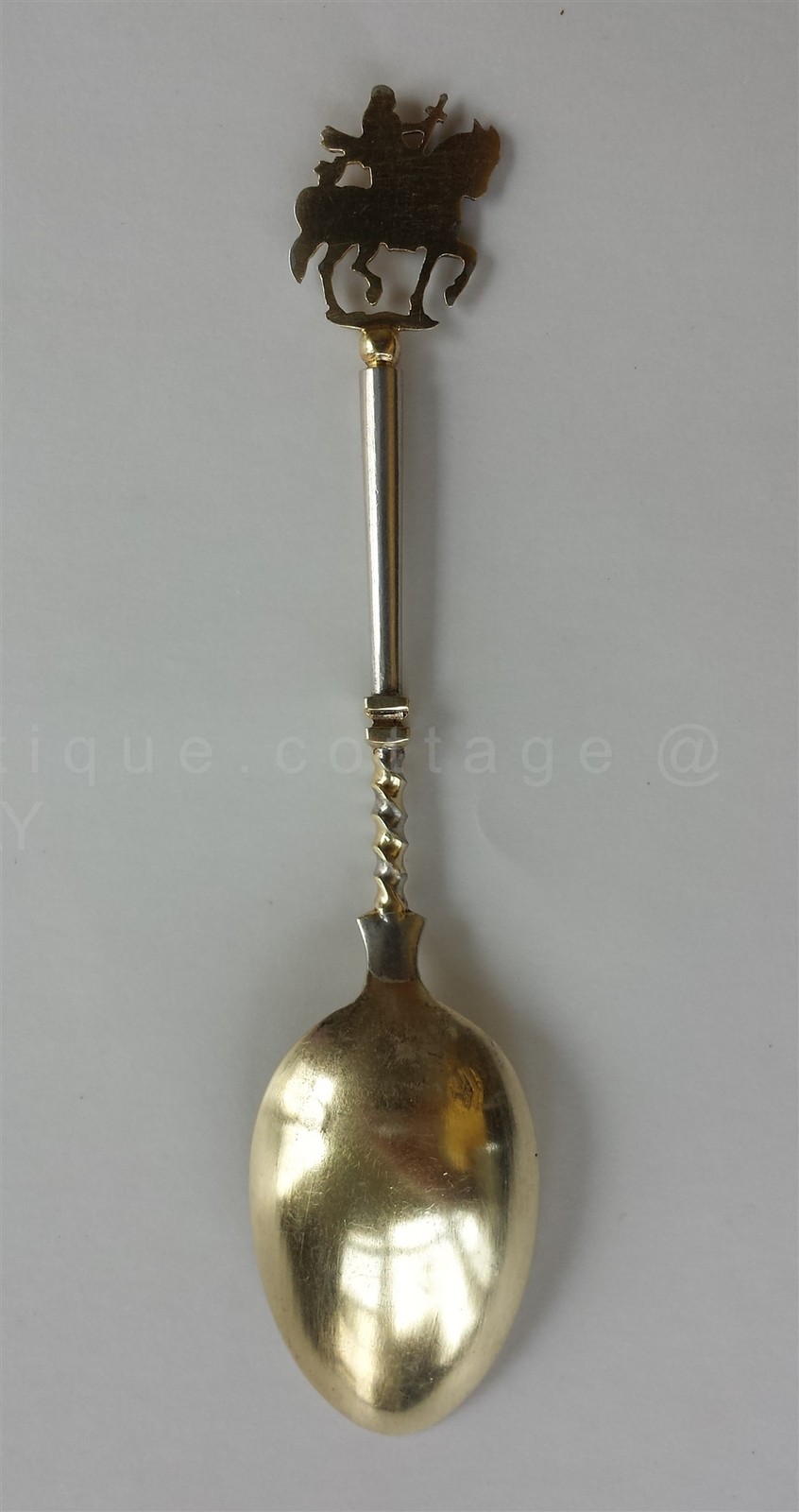1897 antique PARIS SILVER SOUVENIR SPOON travel