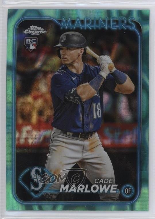 2024 Topps Chrome Aqua Lava Refractor 73/199 Cade Marlowe #266 15v7
