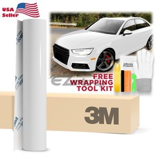 Genuine 3m 2080 Series G10 Gloss White Vinyl Wrap Vehicle Film Decal Bubble Free