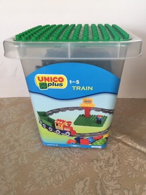 UNICO  PLUS  Train  Set, 29pcs Compatible with Duplo or Mega Bloks