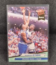 1992 FLEER ROOKIE SHAQUILLE ONEAL #328. MAGIC