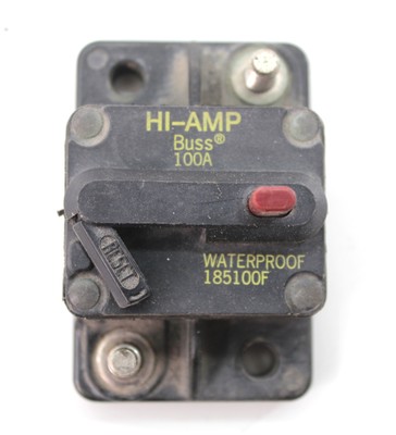 100amp MANUEL RESET POLLACK CIRCUIT BREAKER FOR INSTALLATION 12-24V #45-1031