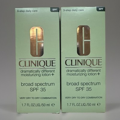 2x Clinique Dramatically Different Moisturizing Lotion+ SPF 35 1.7 oz BUNDLE